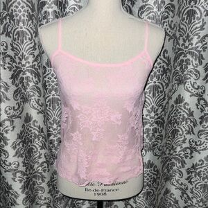 Chantilace Baby Pink Lace Camisole Top